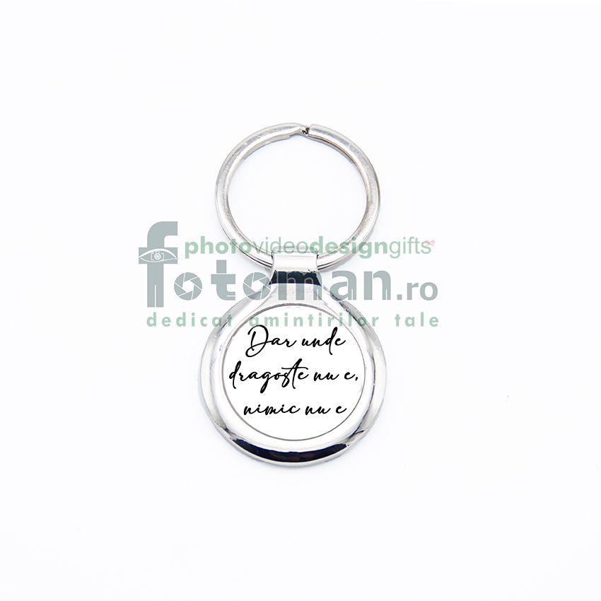 Breloc metalic rotund