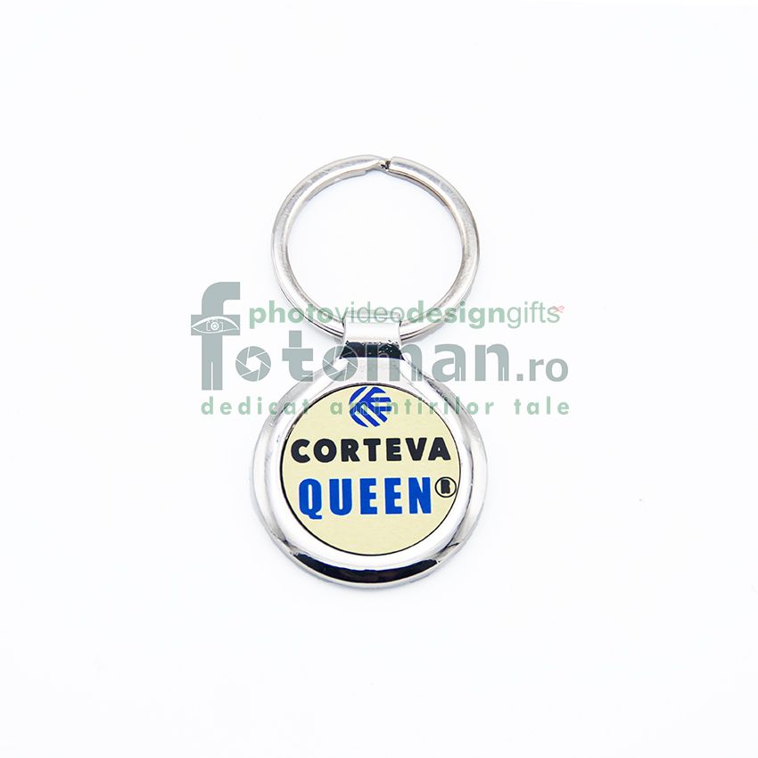 Breloc metalic rotund