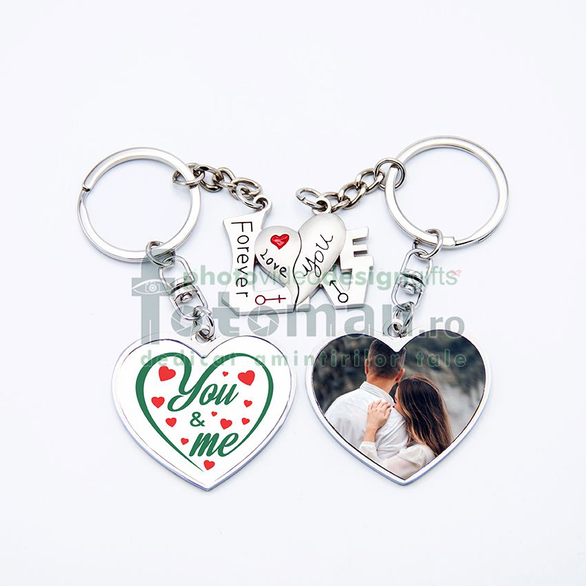 Breloc personalizat cuplu 