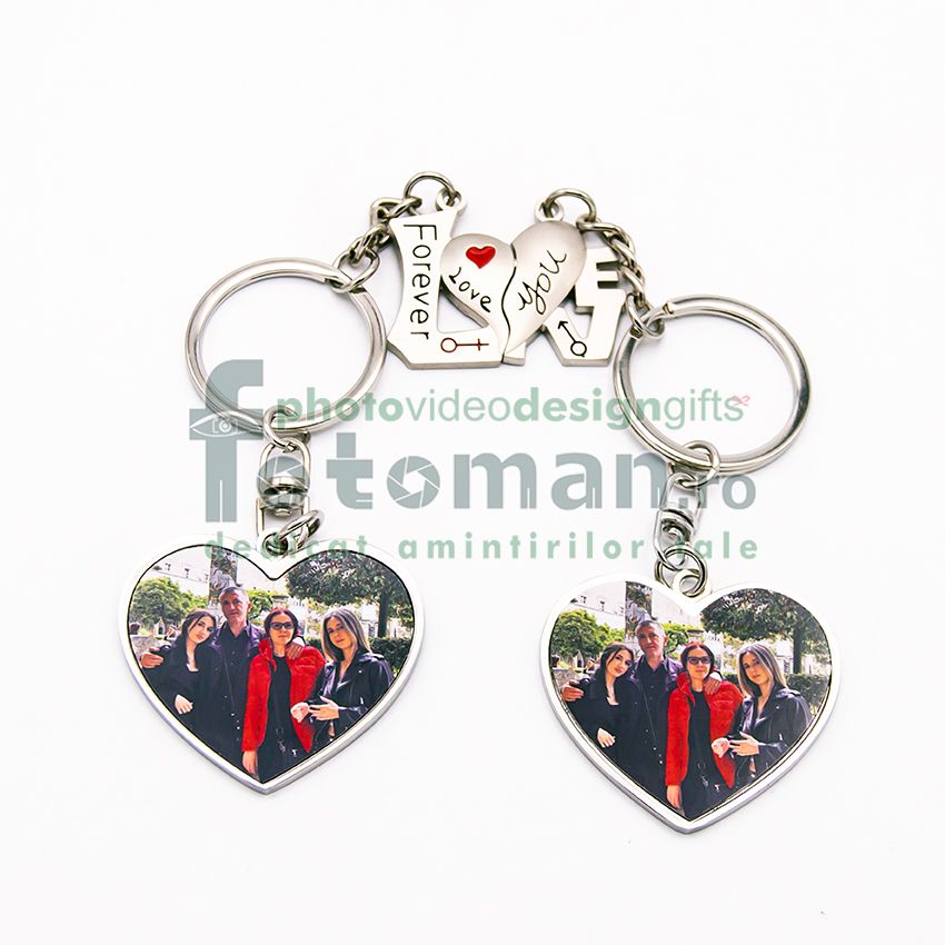 Breloc personalizat cuplu 