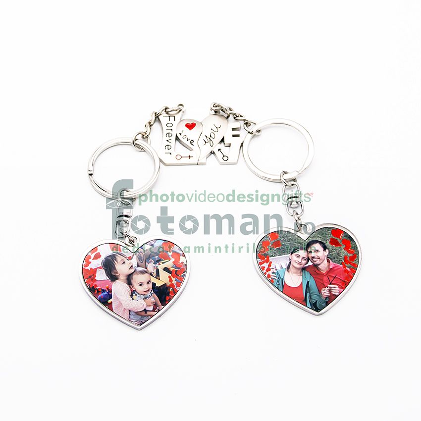 Breloc personalizat cuplu 