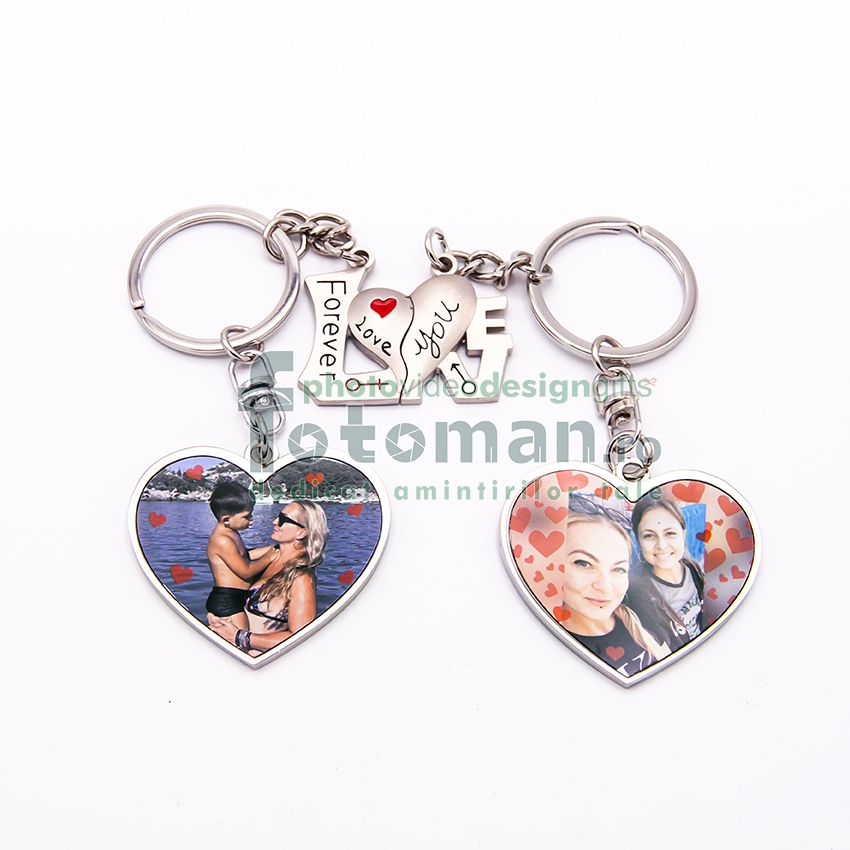 Breloc personalizat cuplu 