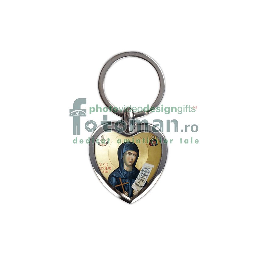 Breloc personalizat metalic-inima
