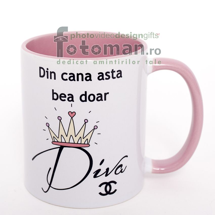 Cana alba cu interior roz