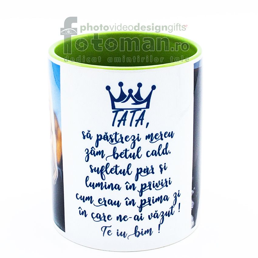 Cana alba cu interior verde