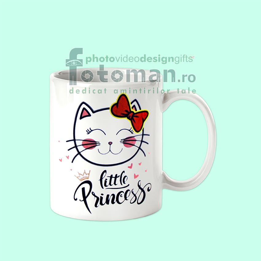 Cana personalizata alba comica