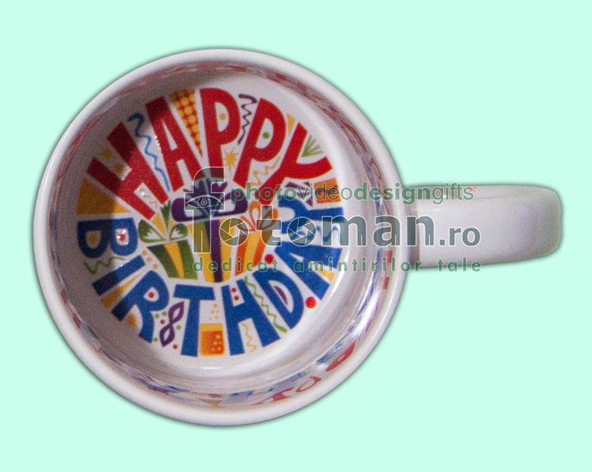 Cana personalizata Happy Birthday