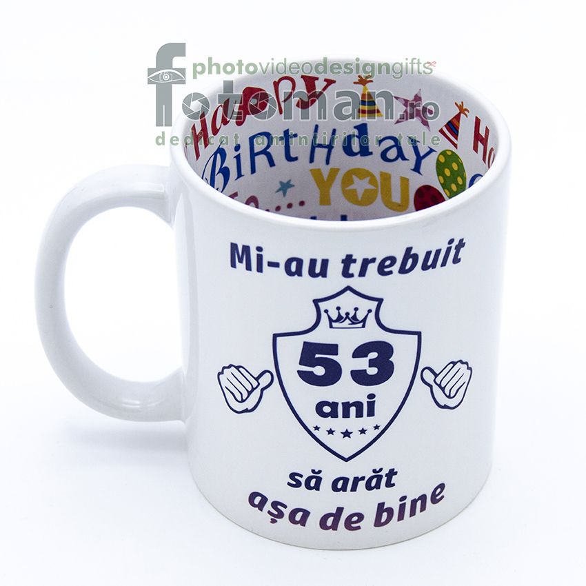Cana personalizata Happy Birthday