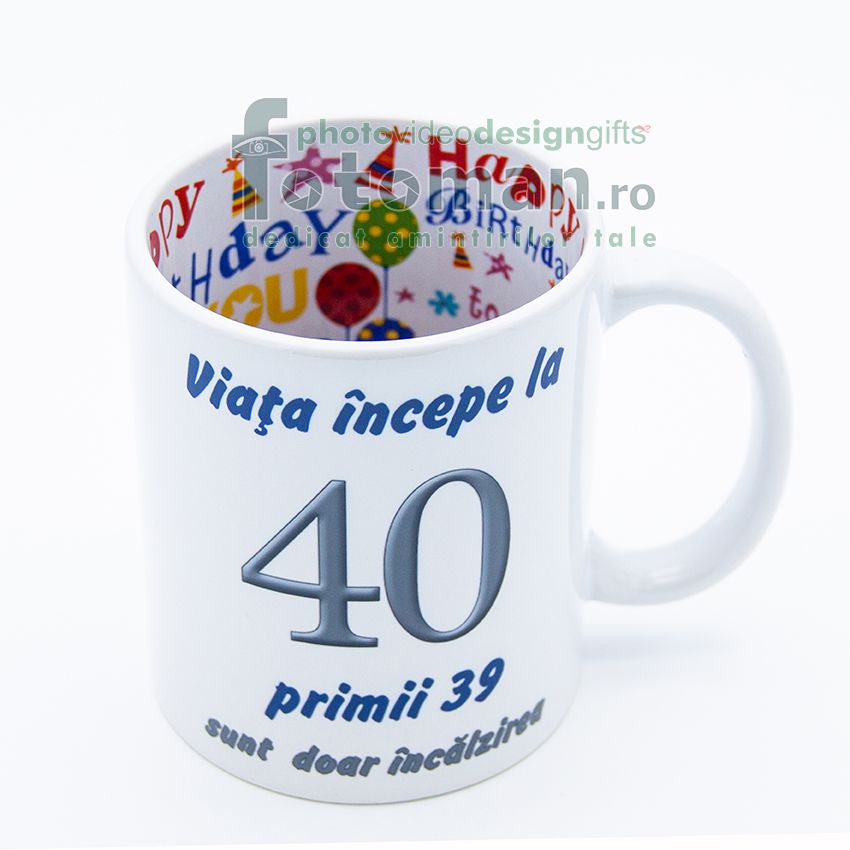 Cana personalizata Happy Birthday