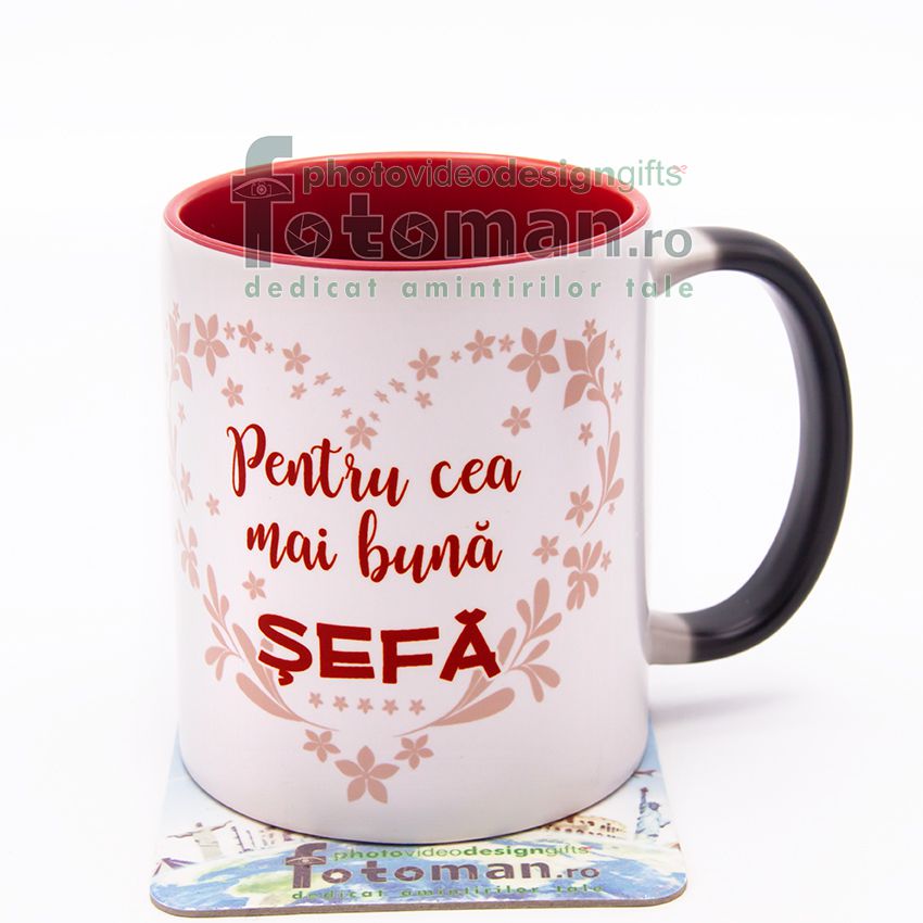 Cana termosensibila neagra cu interior rosu