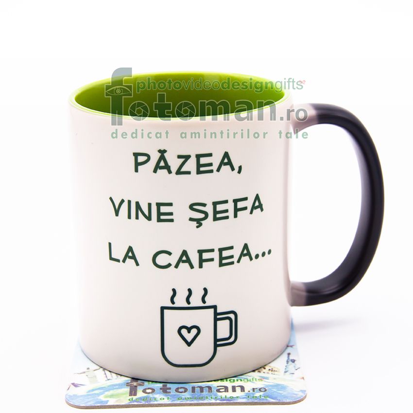Cana termosensibila neagra cu interior verde