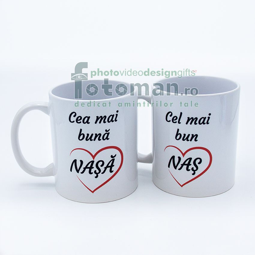 Cani personalizate albe
