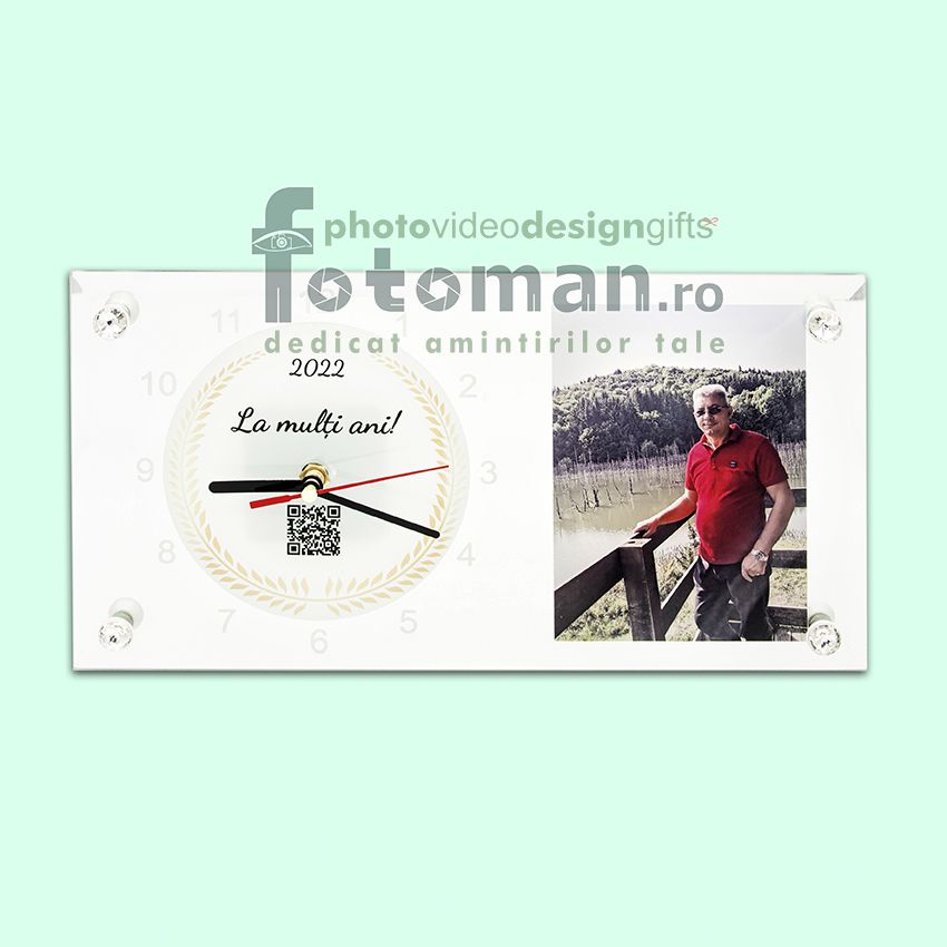 Ceas de birou- sticla