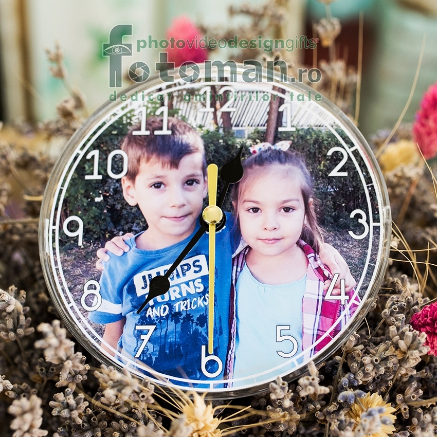 Ceas de birou personalizat 