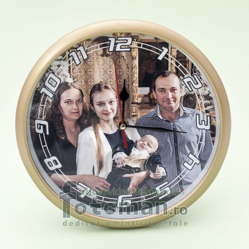 Ceas personalizat de perete-mediu