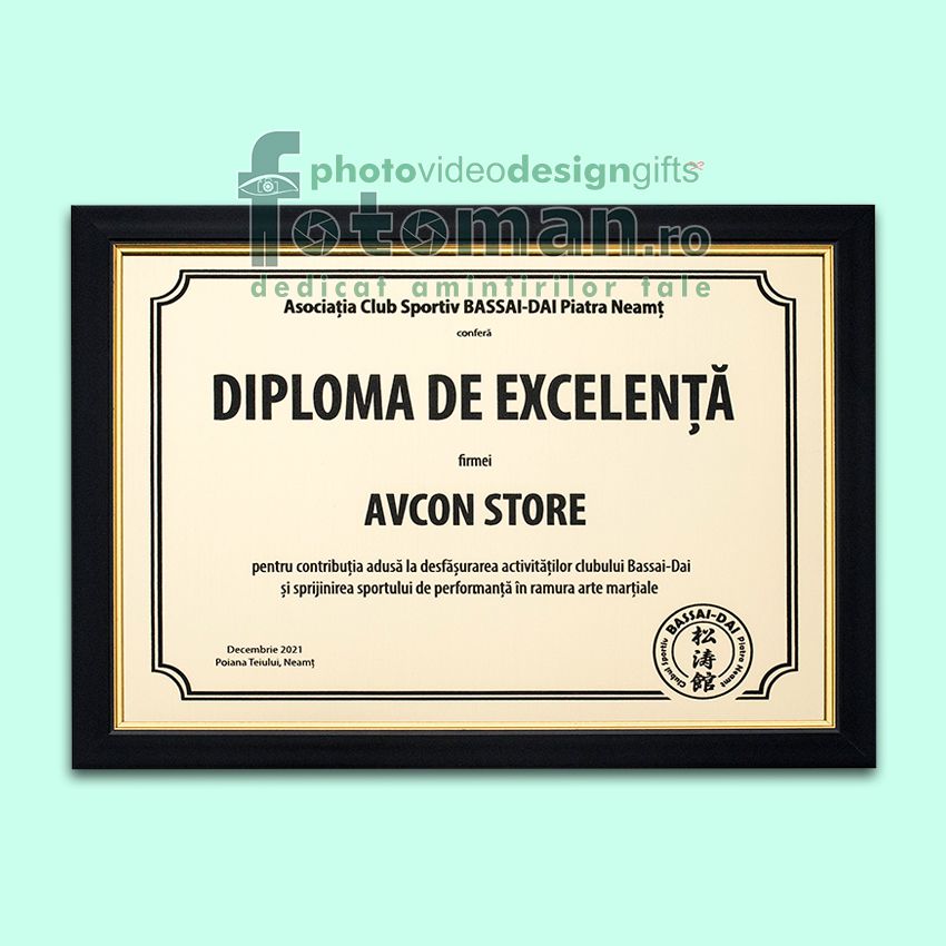 Diplome gravate Gold/Silver