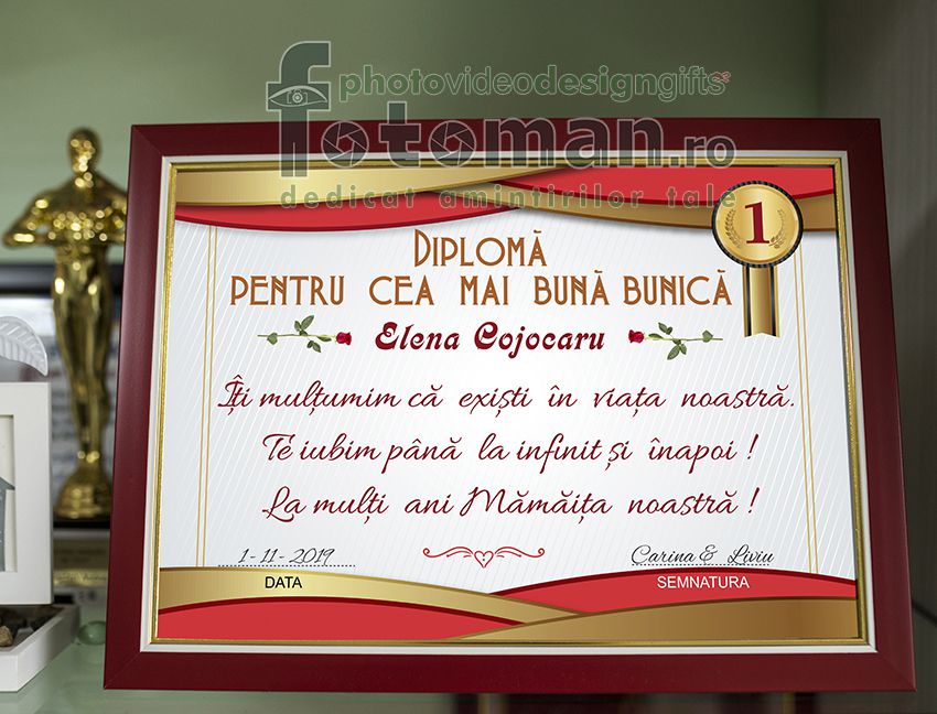 Diplome personalizate inramate