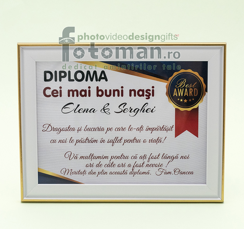 Diplome personalizate inramate