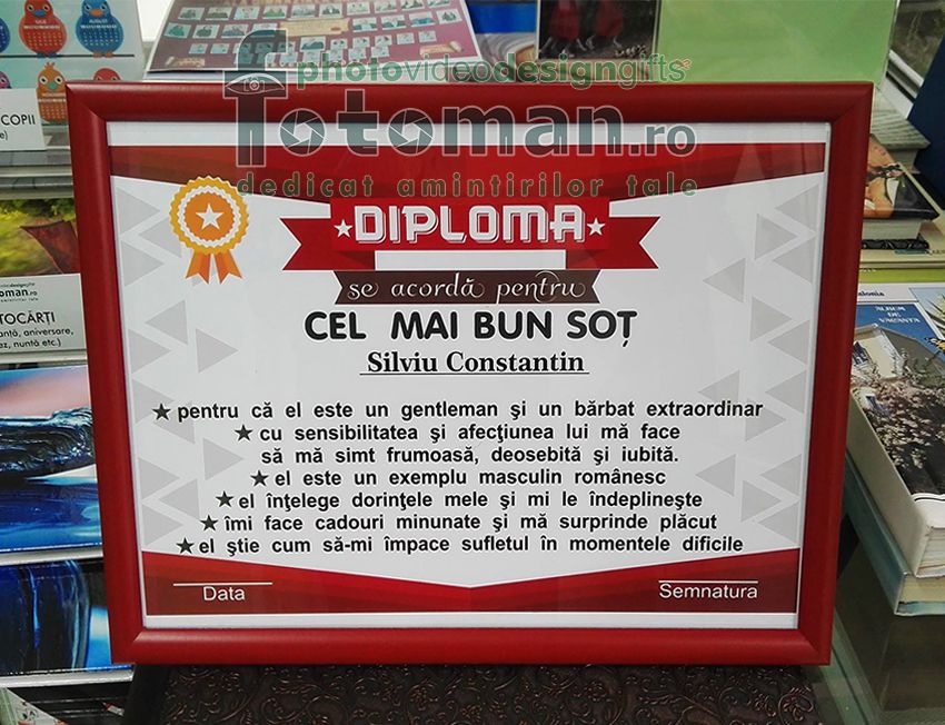 Diplome personalizate inramate