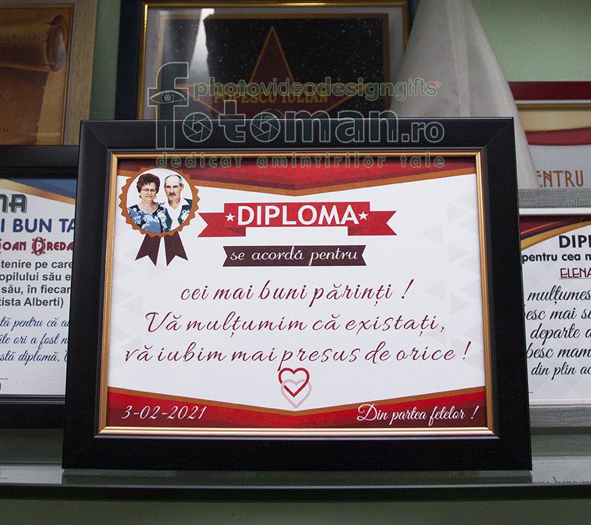 Diplome personalizate inramate