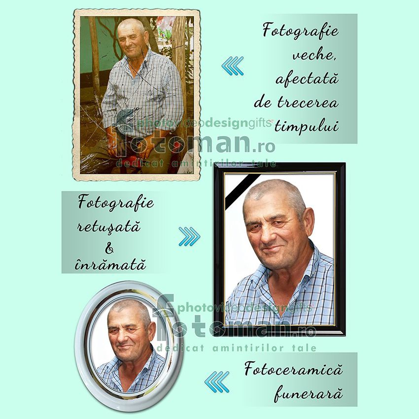 Fotoceramica funerara personalizata
