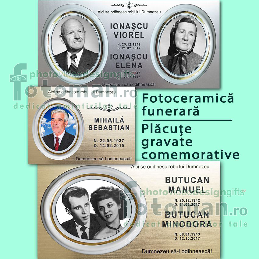 Fotoceramica funerara personalizata