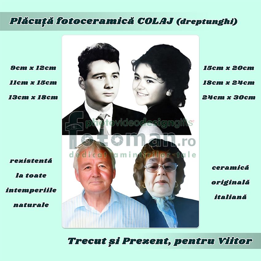 Fotoceramica funerara personalizata