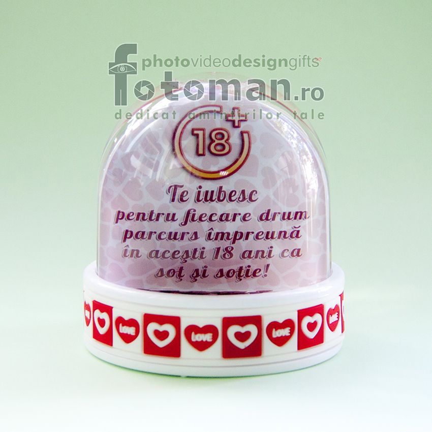 Glob foto cu Led personalizat-love