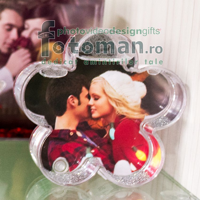 Glob foto personalizat-floare