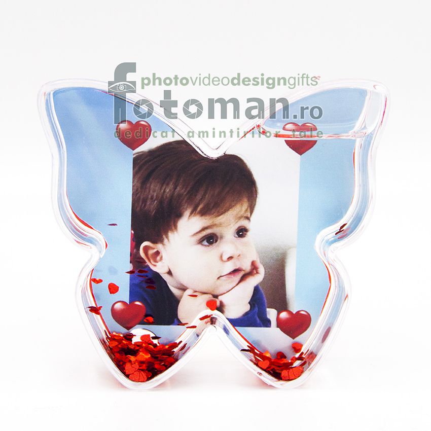 Glob foto personalizat-fluture