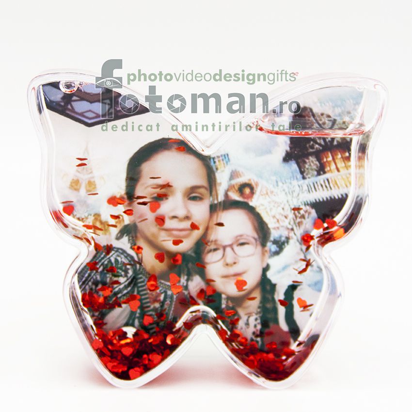 Glob foto personalizat-fluture