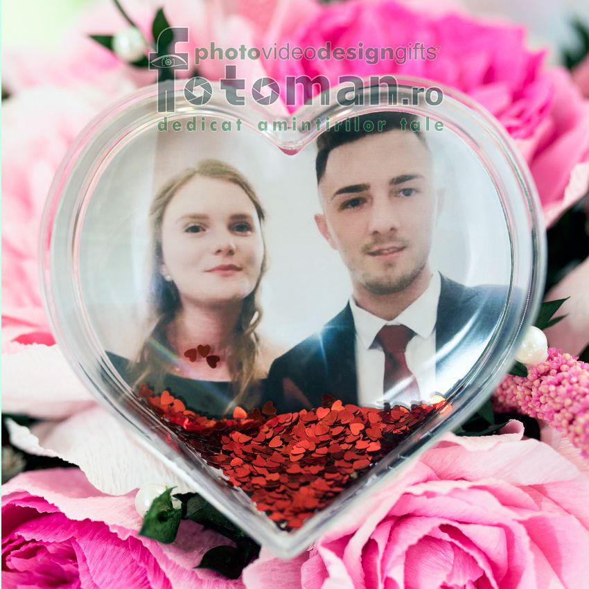 Glob foto personalizat-inima