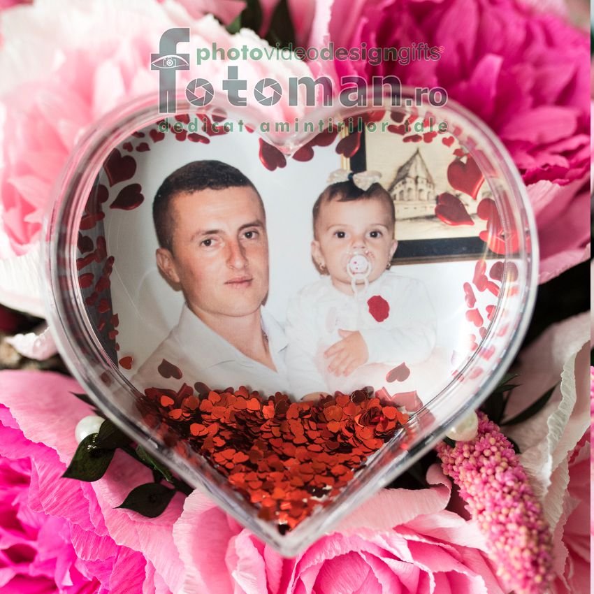 Glob foto personalizat-inima