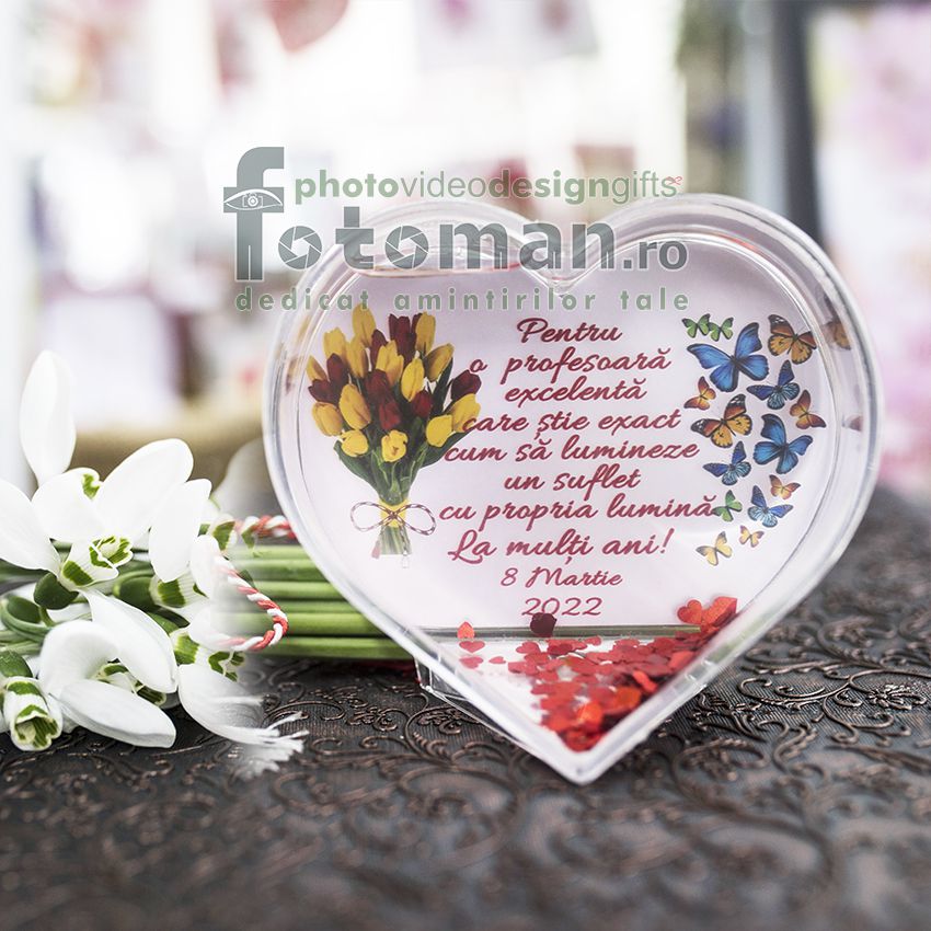 Glob foto personalizat-inima