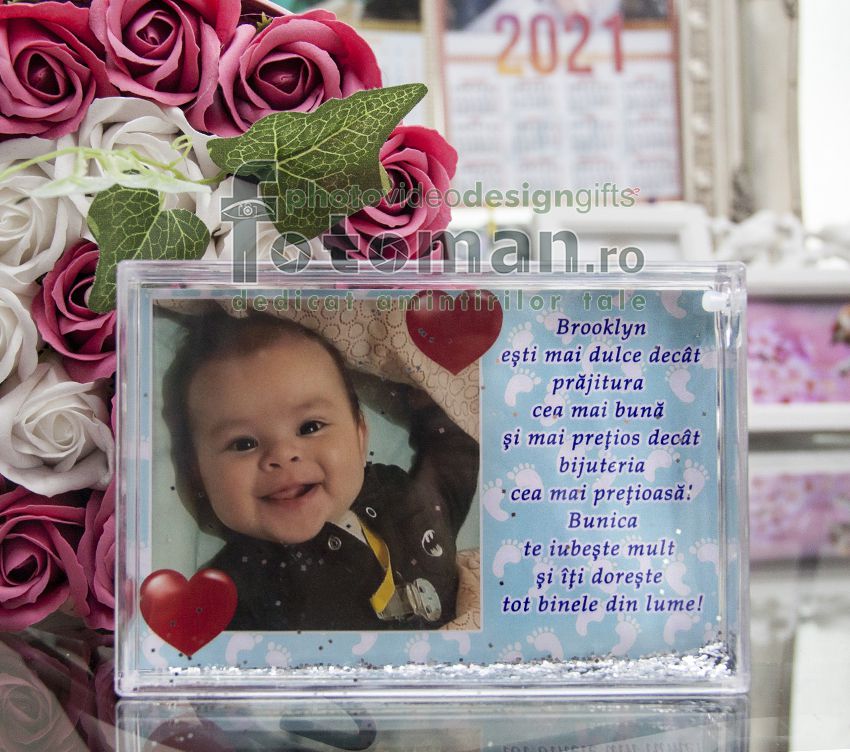 Glob foto personalizat-orizontal