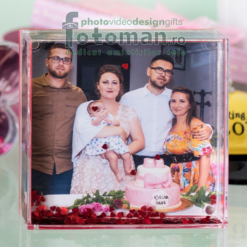 Glob foto personalizat-patrat