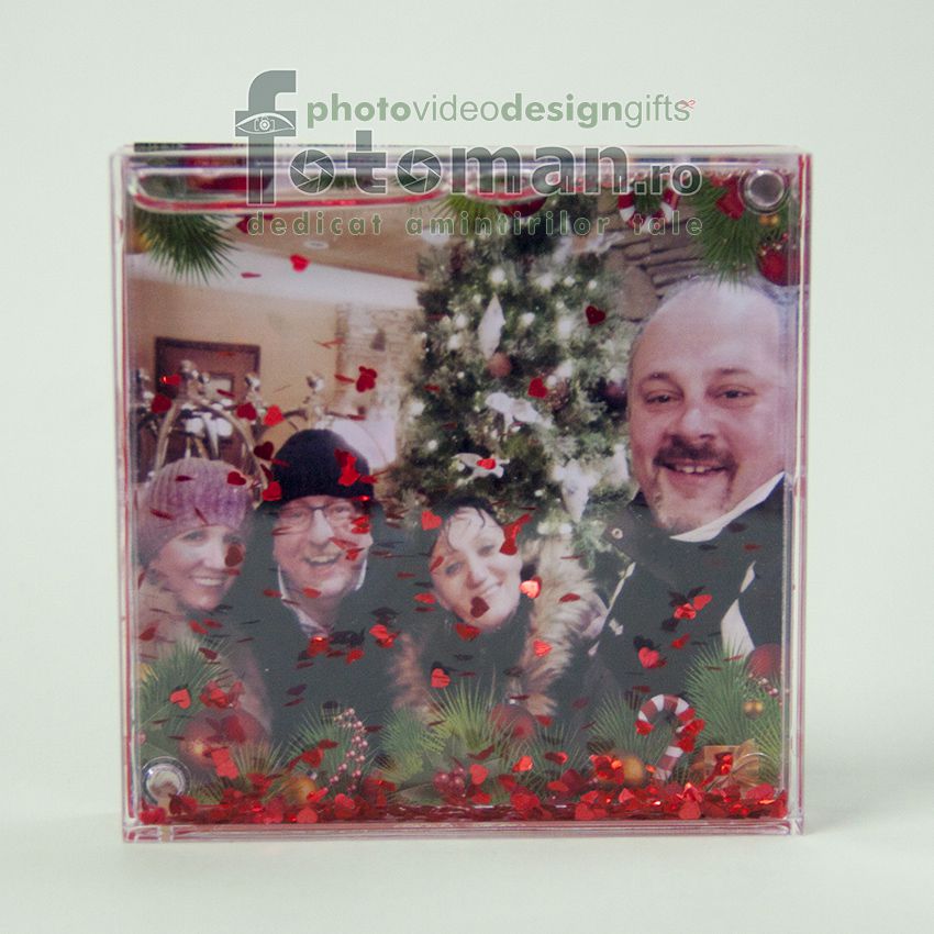 Glob foto personalizat-patrat