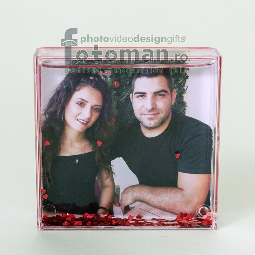 Glob foto personalizat-patrat