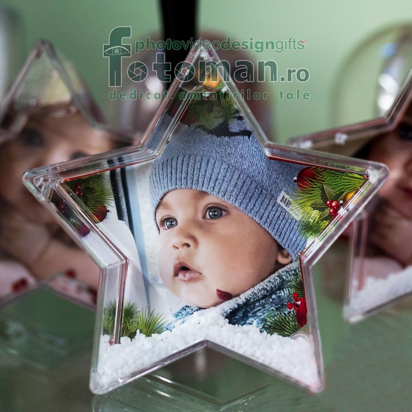 Glob foto personalizat-stea