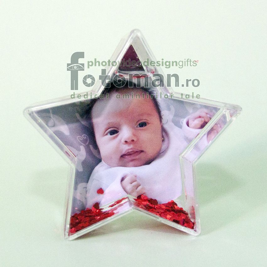 Glob foto personalizat-stea