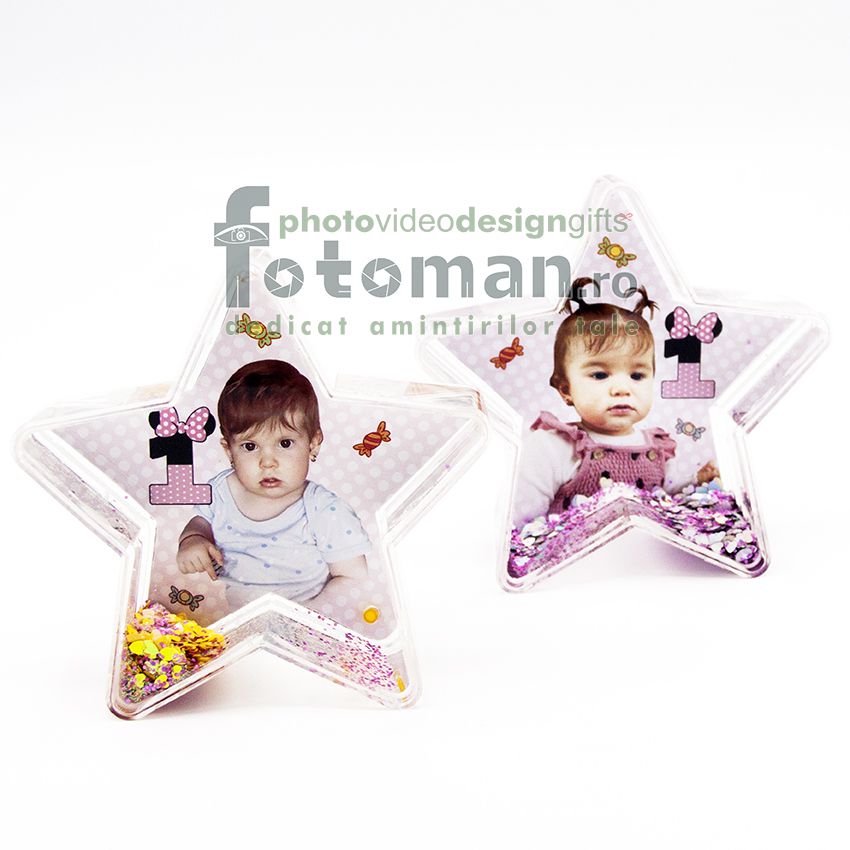 Glob foto personalizat-stea