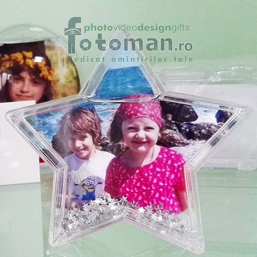Glob foto personalizat-stea