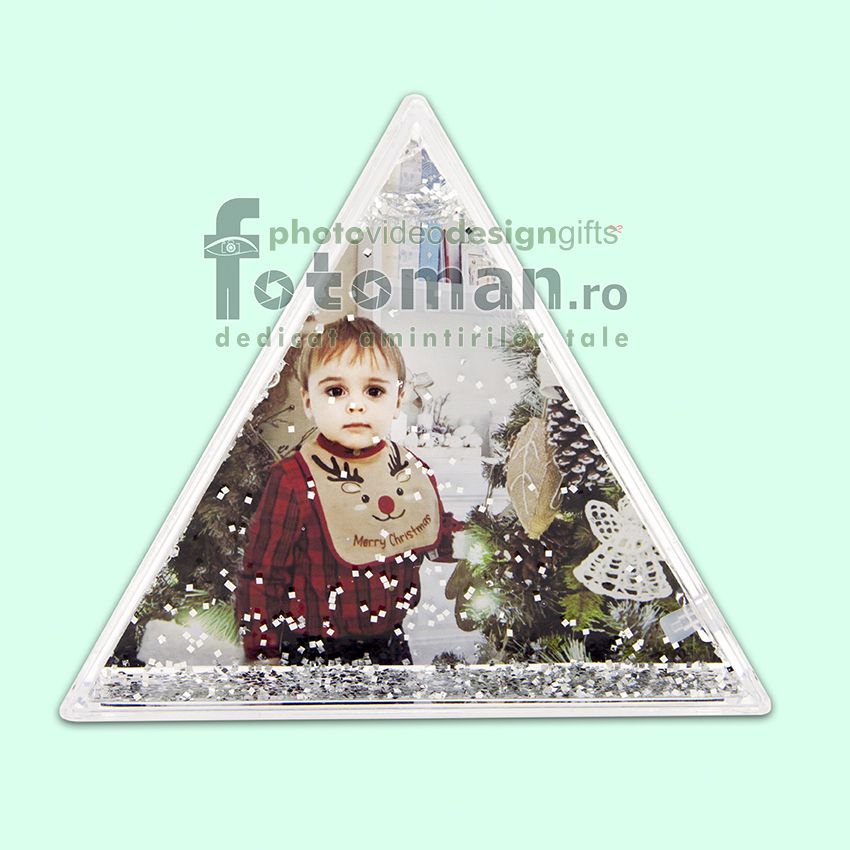 Glob foto personalizat-triunghi