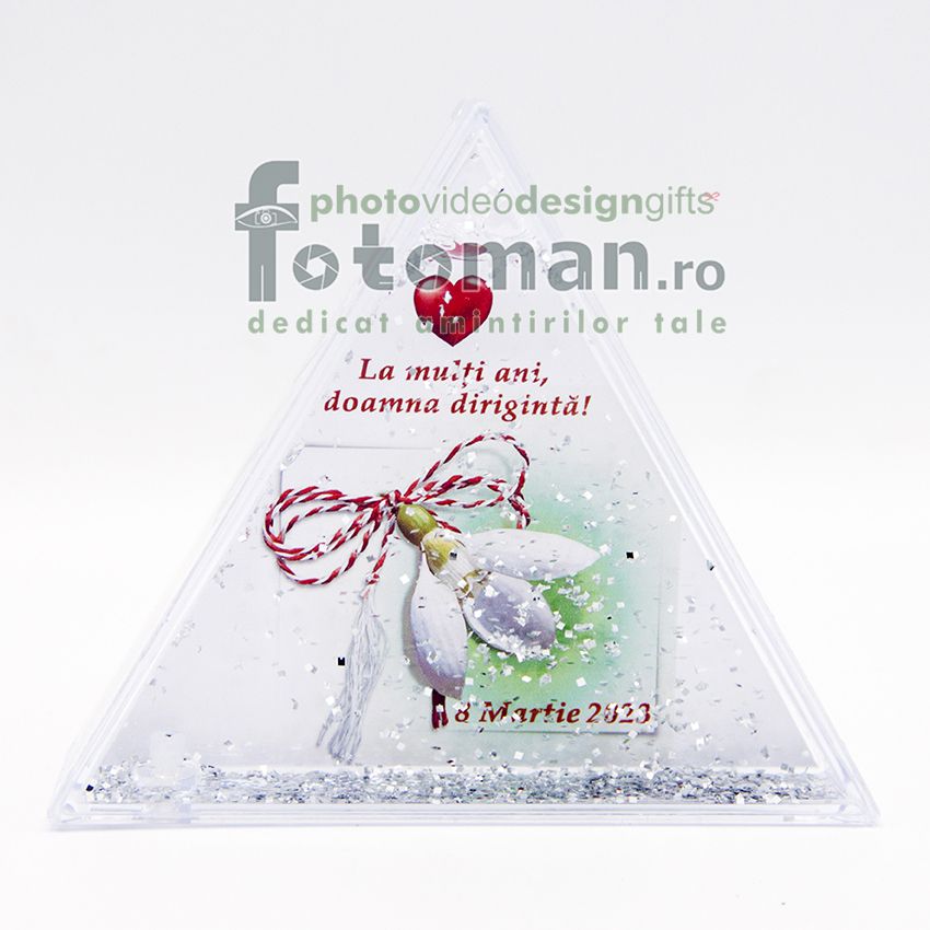 Glob foto personalizat-triunghi