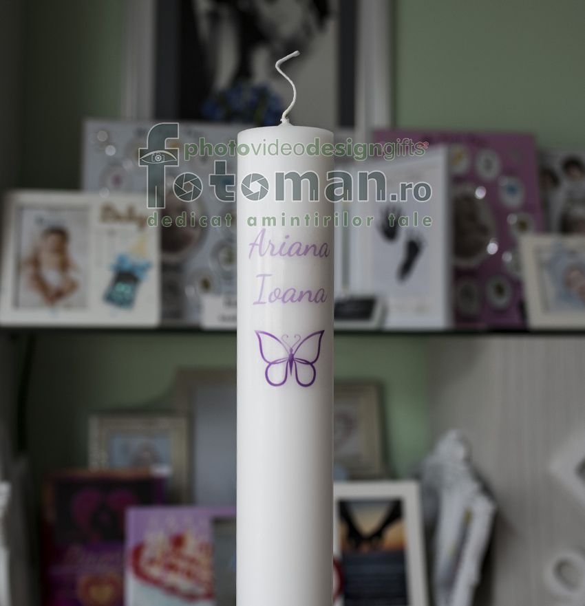 Lumanare mare de botez