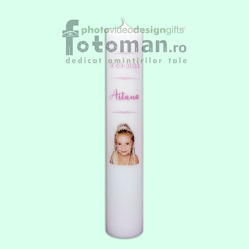 Lumanare mare de botez