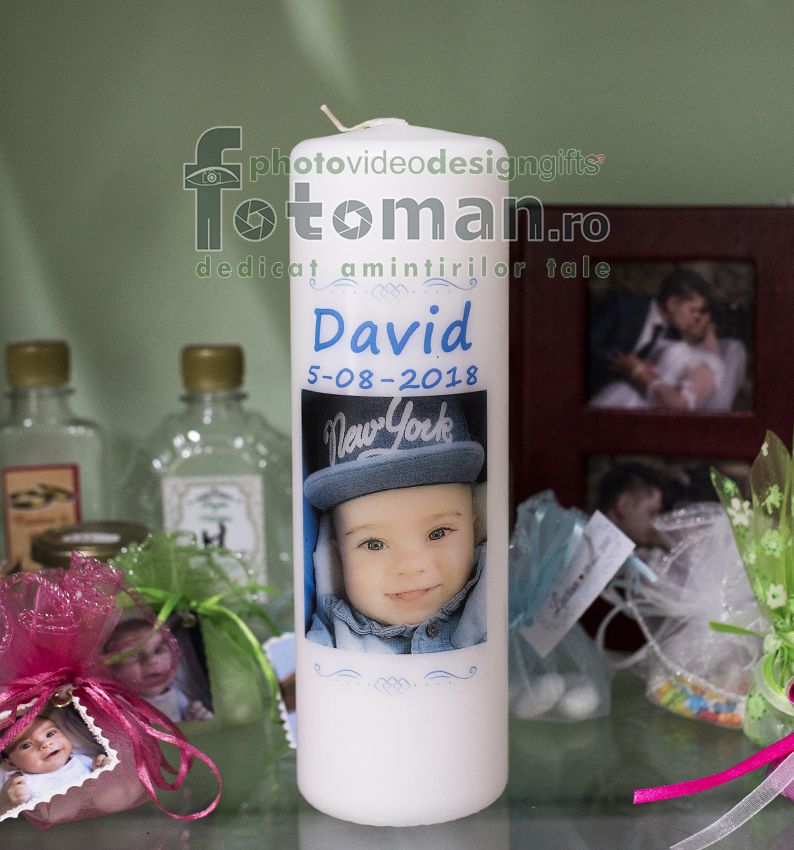 Lumanari botez personalizate