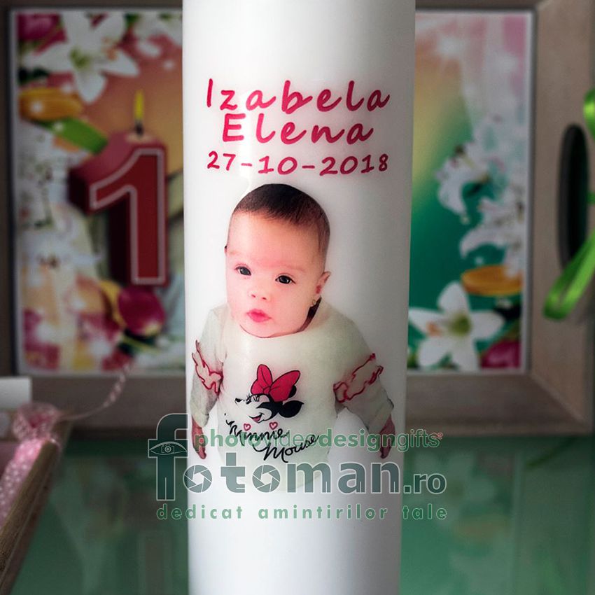 Lumanari botez personalizate