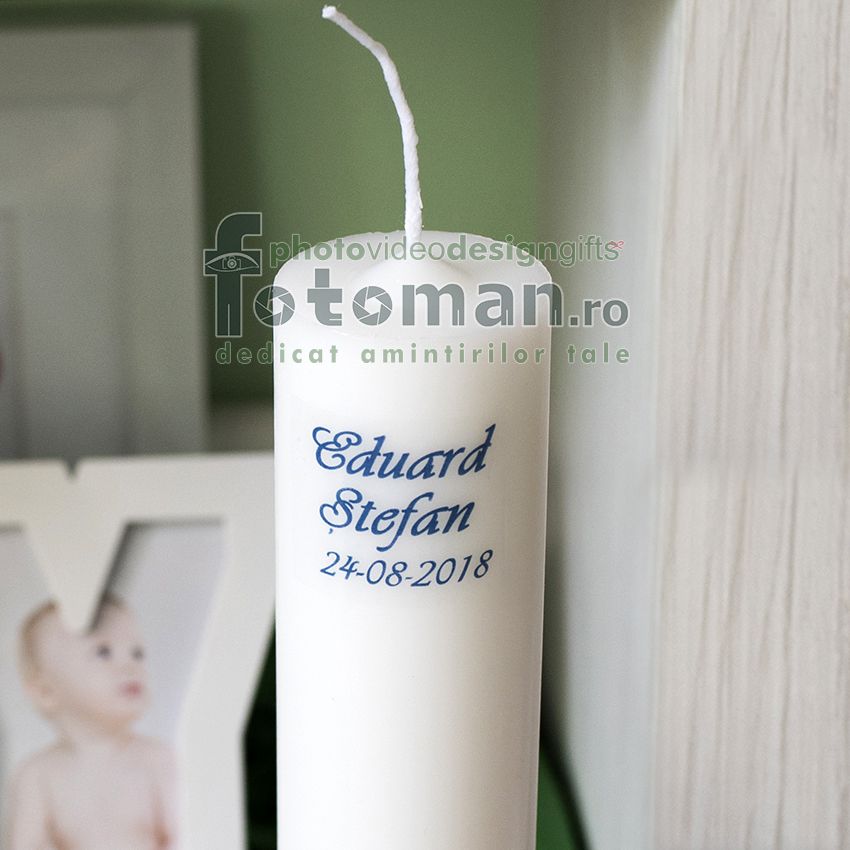 Lumanari botez personalizate