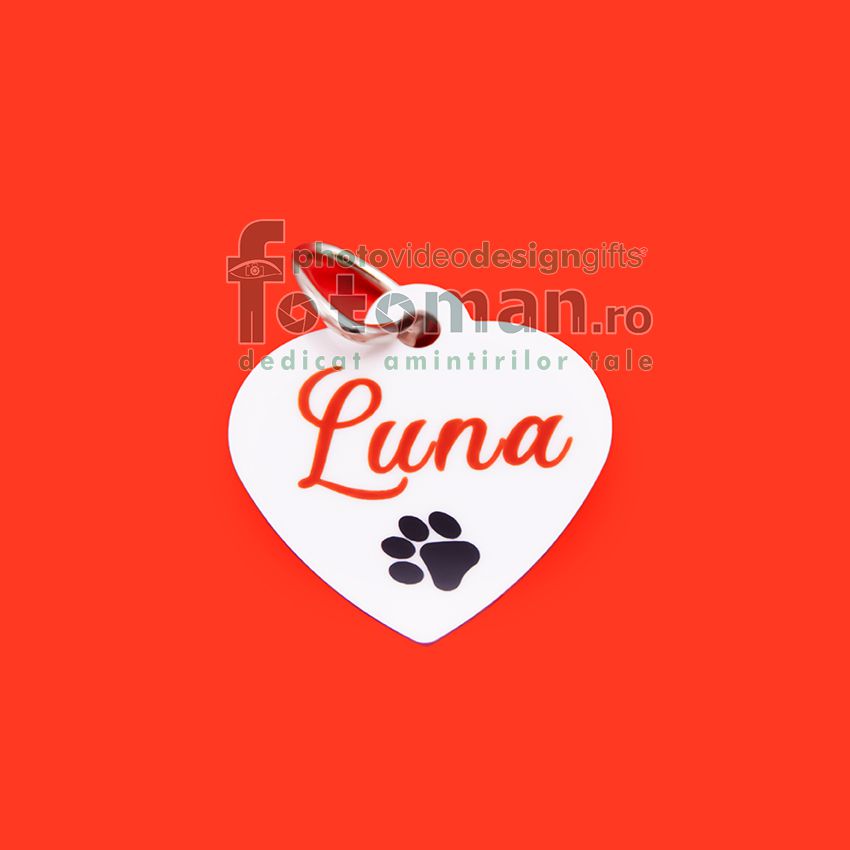 Medalion inimă personalizat